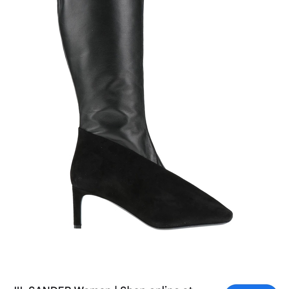 Jil Sander Black Heeled Boots (size 38)